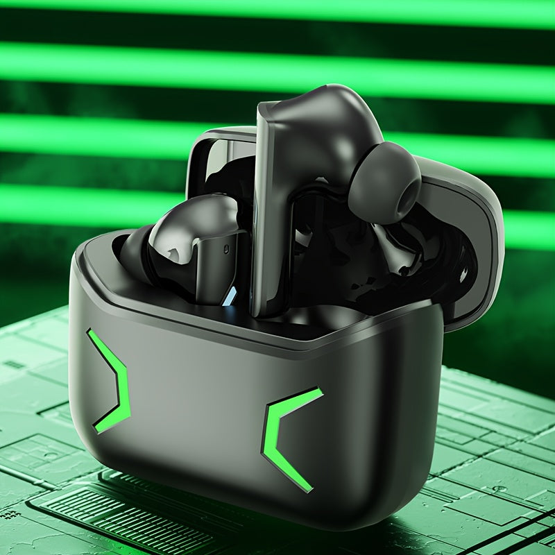 Wireless Sports Earbuds Touch Control Noise Cancelling Open-Back Compatible with Phones for Cycling Running and Recording