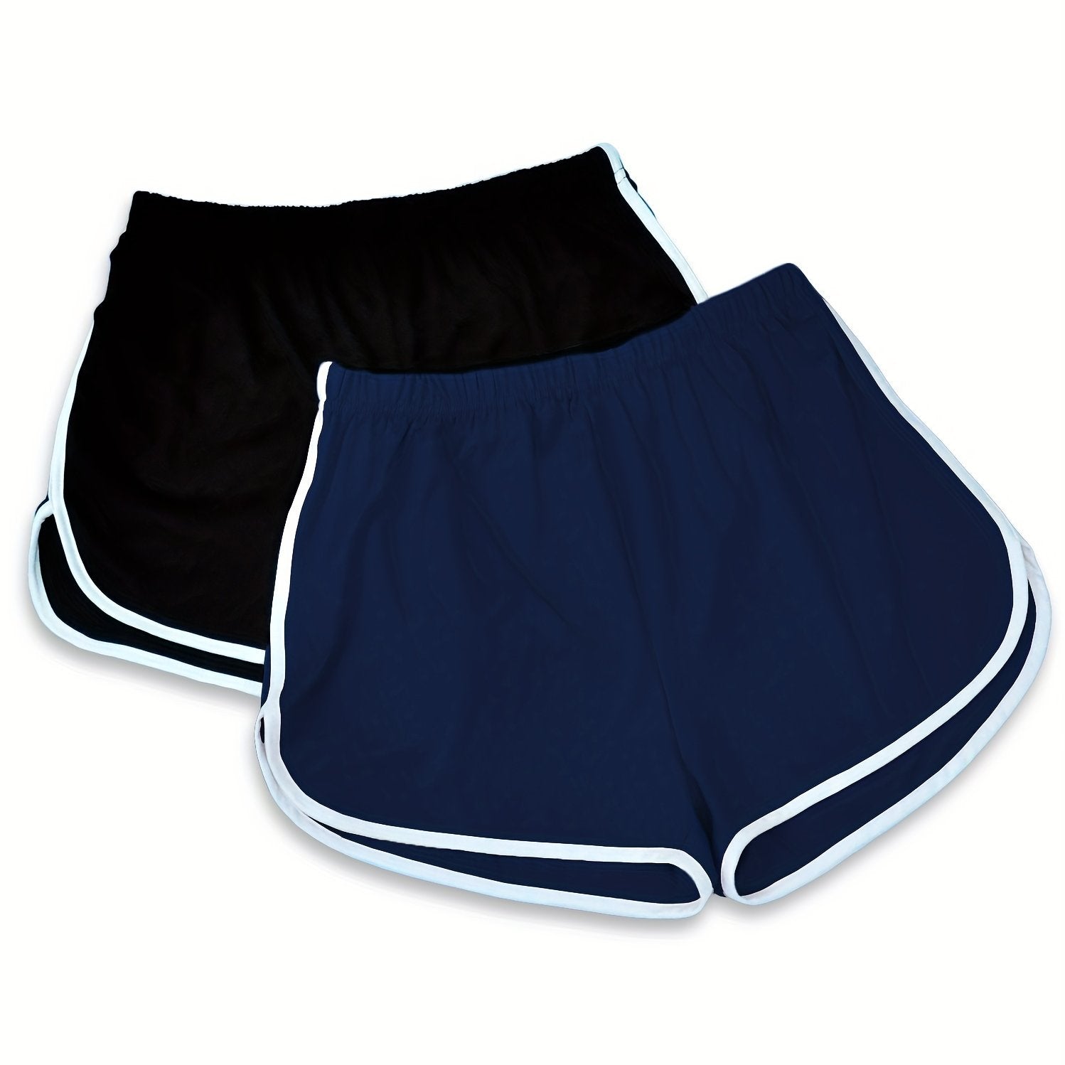 Женские брюки для сна большого размера в контрастных цветах, комплект из 2 шт.