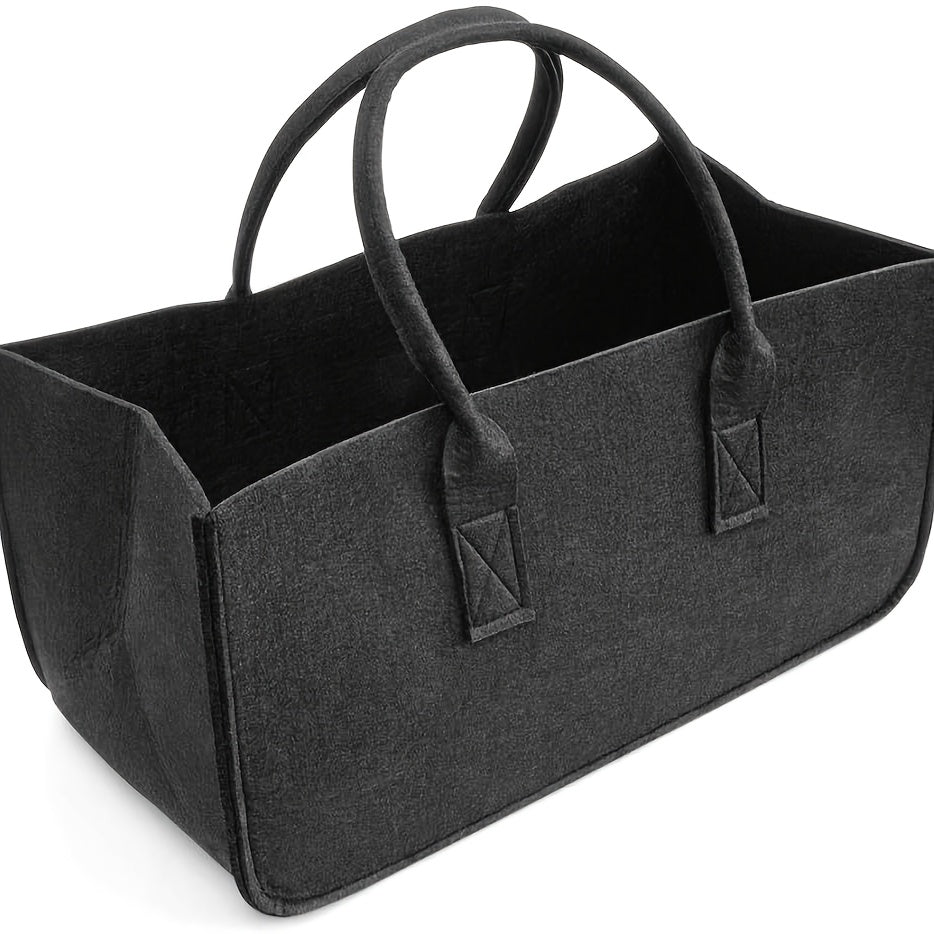 Katta og'ir yuk ko'taruvchi yoqilg'i tashish sumkasi to'plami - Mustahkam poliester qoplamadan va qulay log'larni tashish va saqlash uchun kuchli tutqichlardan tayyorlangan, Rangi: Qora