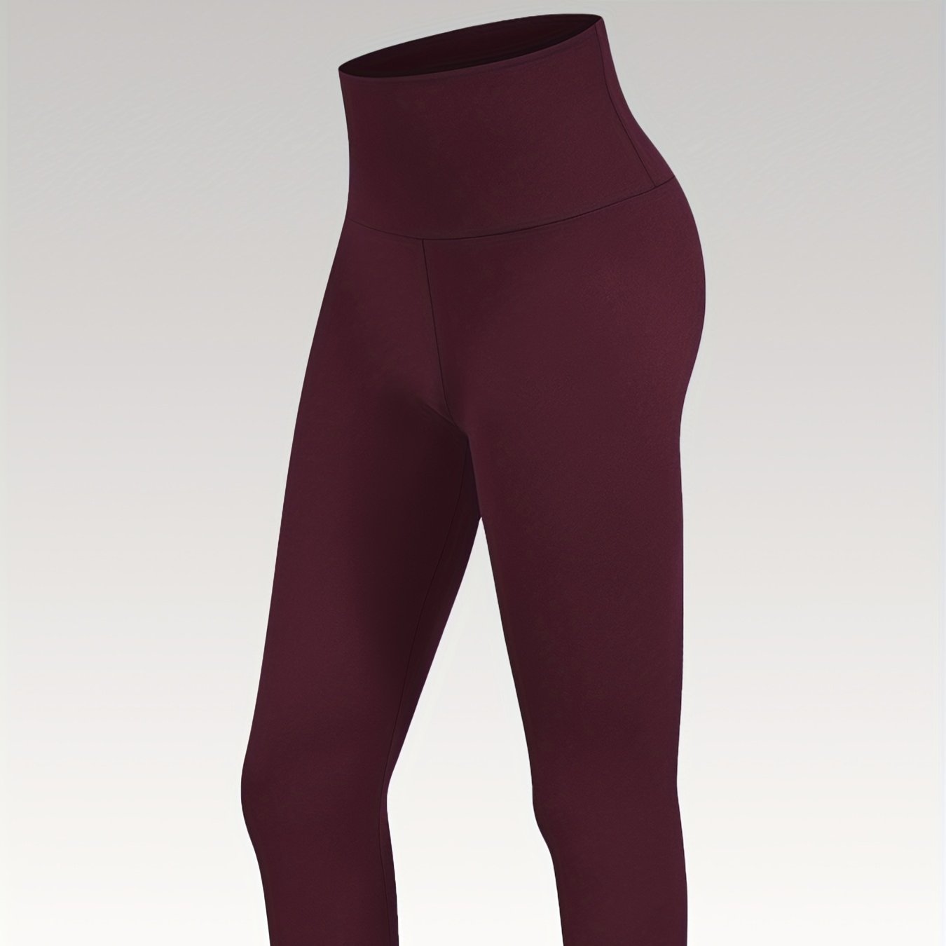 Women's Plus Size High-Waisted Leggings Tummy Control Stretchy Yoga Capri