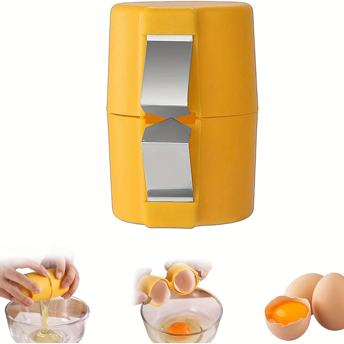 Egg Shell Opener Set Stainless Steel Non-Stick Omelet Pan Tools Dishwasher Safe
