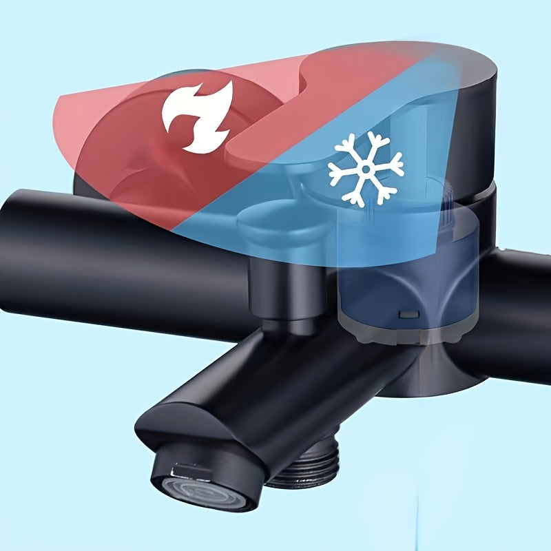 Wall-Mounted 3-Way Diverter Faucet Stainless Steel Classic Painted Finish