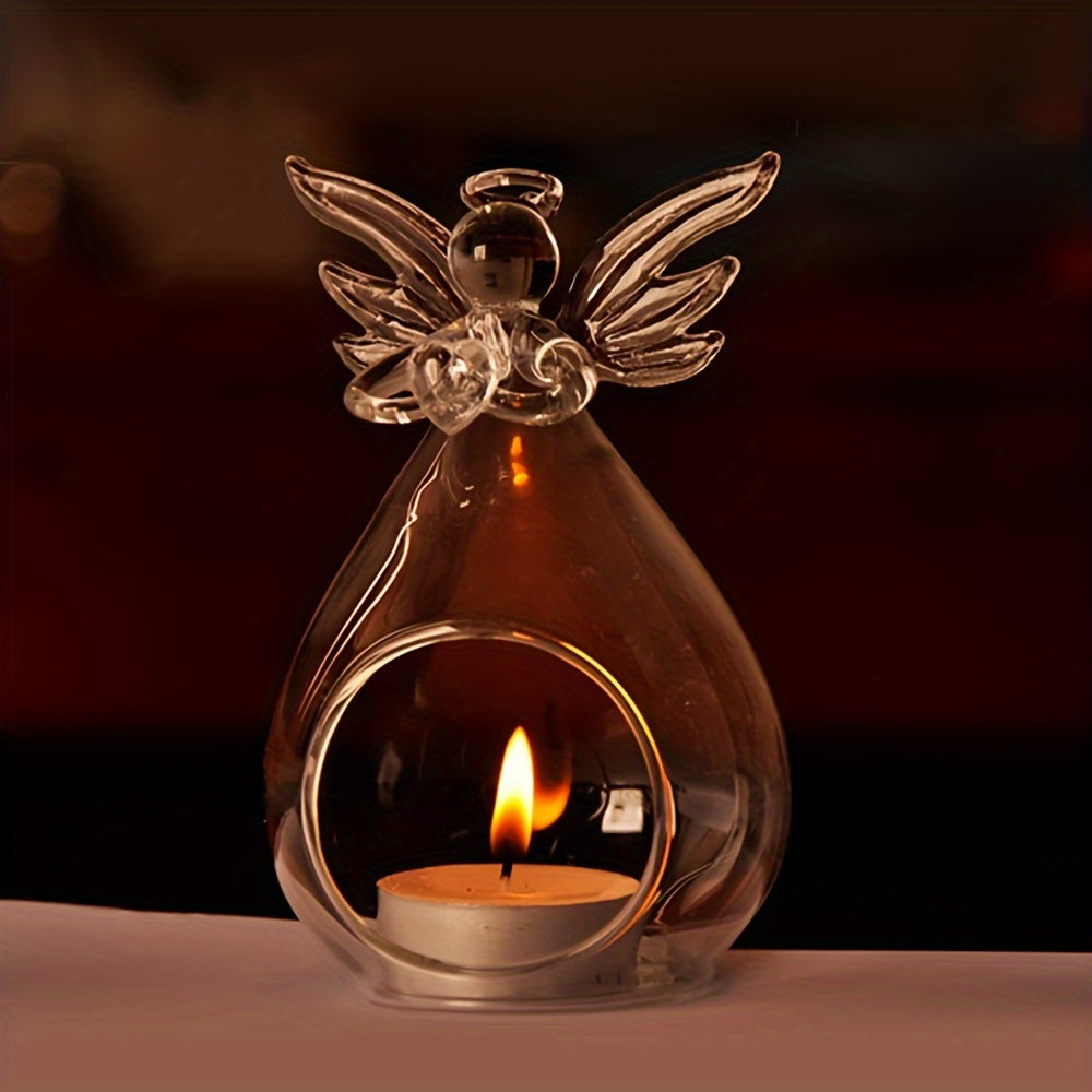 Angel-Shaped Glass Vase for Hydroponics Home Kitchen Decor
