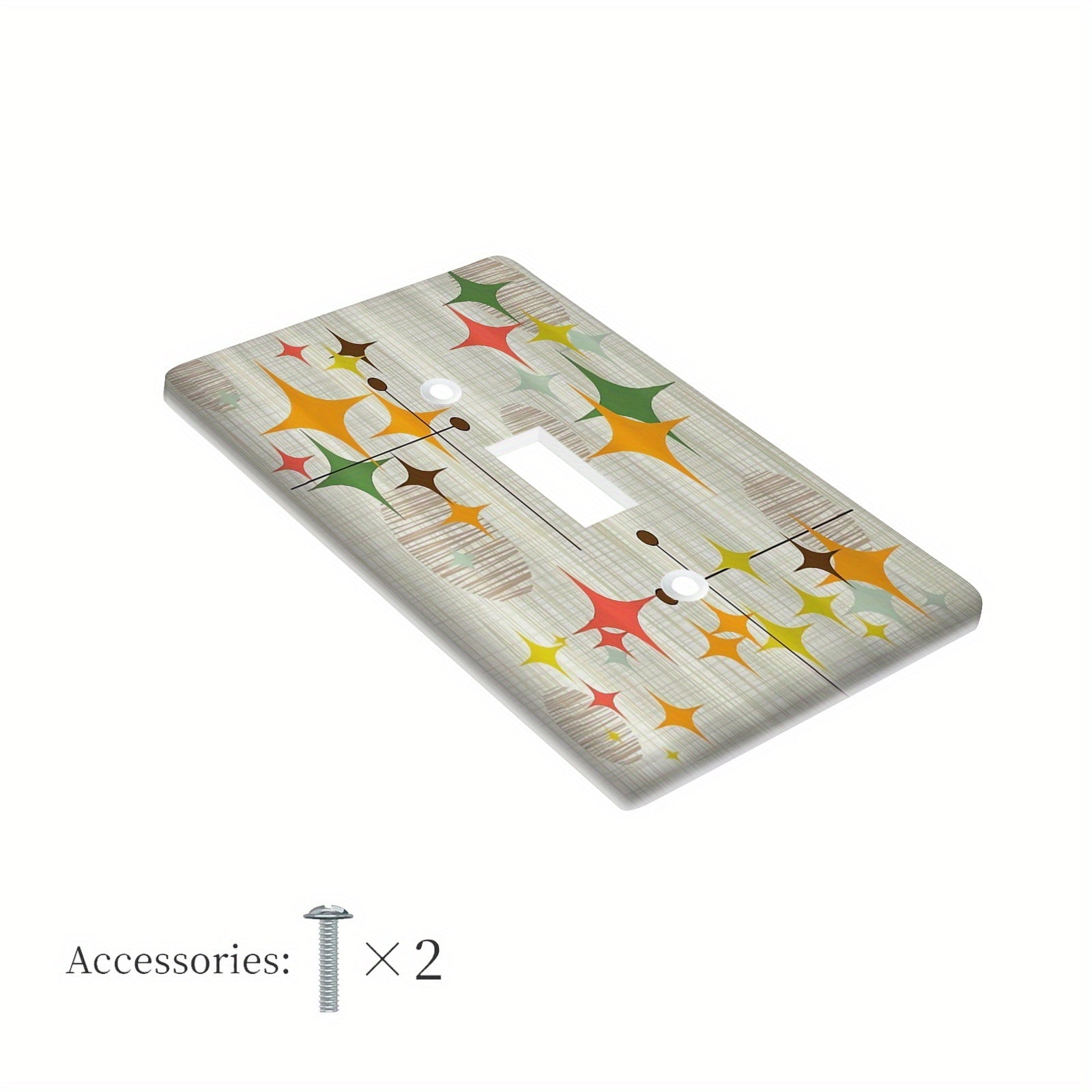 Mid-Century Modern Wall Plate Decorative Light Switch Cover Easy to Clean Versatile for Home Decor