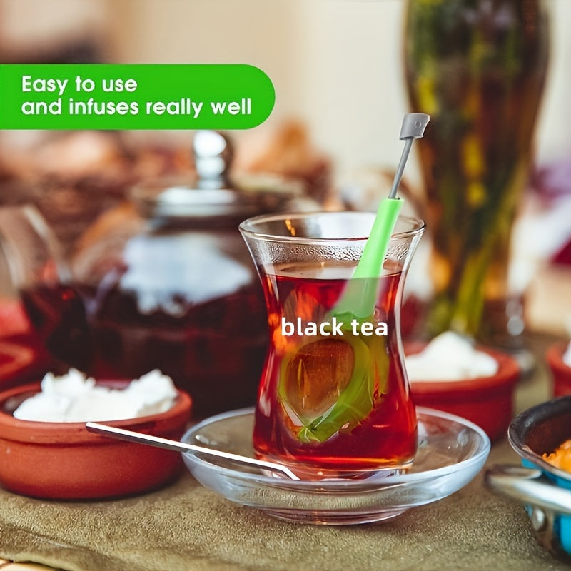 Easy-Pour Tea Infuser for Loose Leaf Tea Drip-Free Food-Grade Plastic Metal