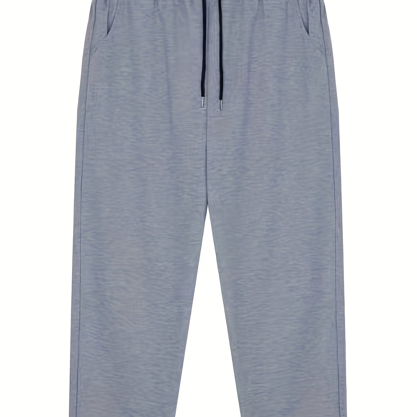 Plus Size Solid Polyester Pants for Men Casual Spring Autumn