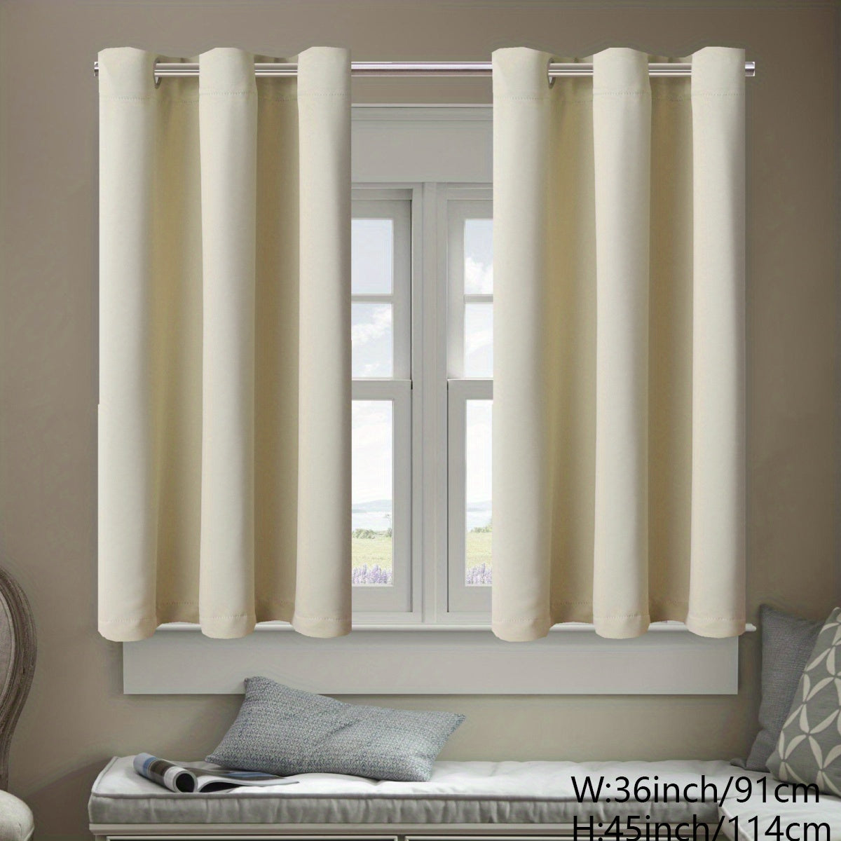 Heat Insulation Window Films Set of 2, UV Protection, Glare Reduction, Privacy