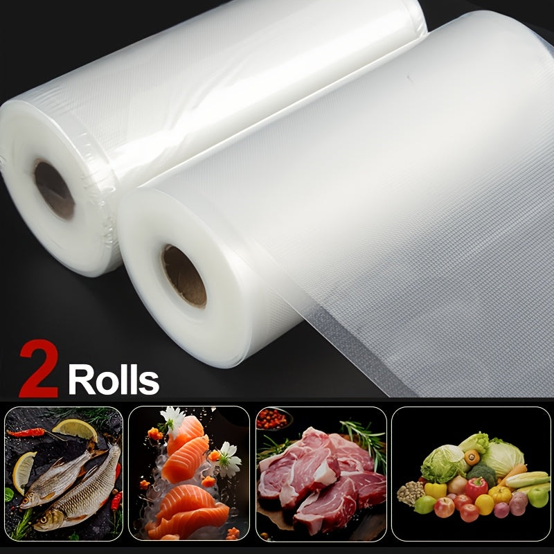 2-Pack BPA-Free Reusable Vacuum Seal Bags for Food Preservation and Sous Vide