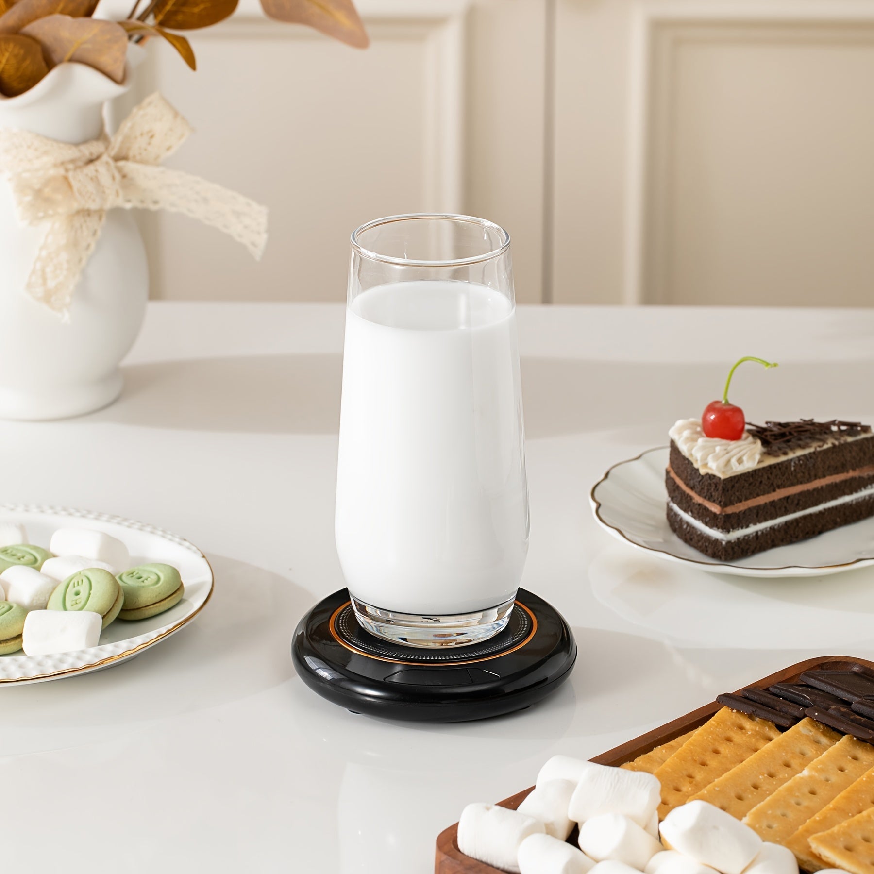 Electric Coffee Mug Warmer with 3 Temperature Settings for Home Office Desk Use