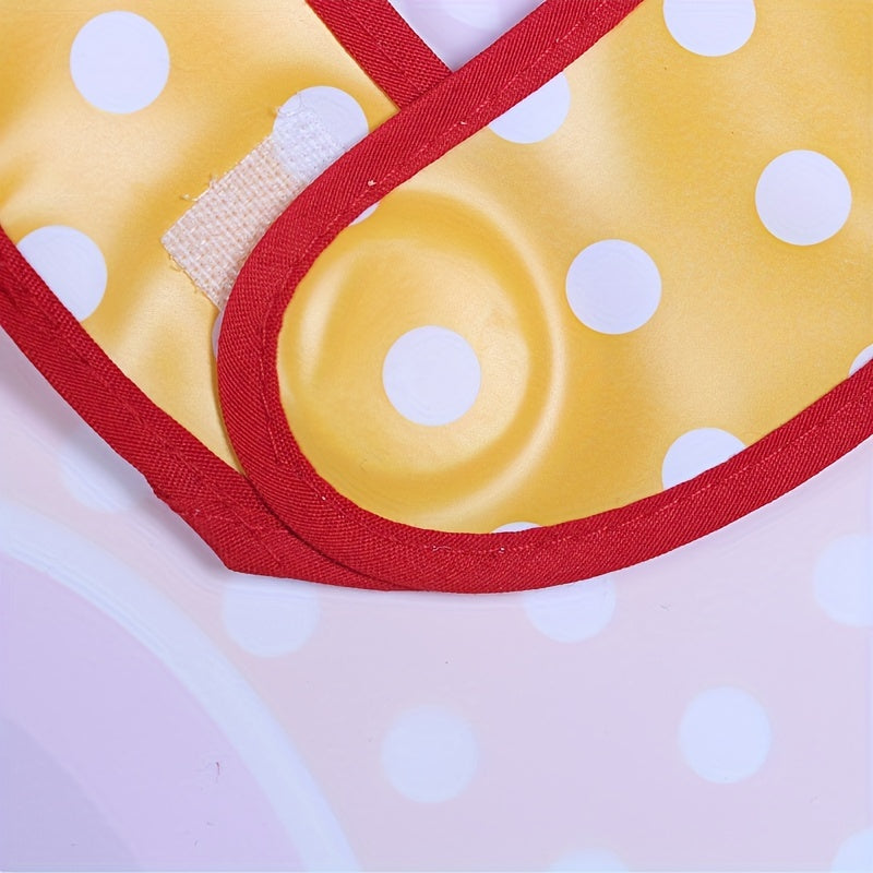 Waterproof Baby Bib for Boys and Girls with Snap Closure and Dirt-Resistant Pockets