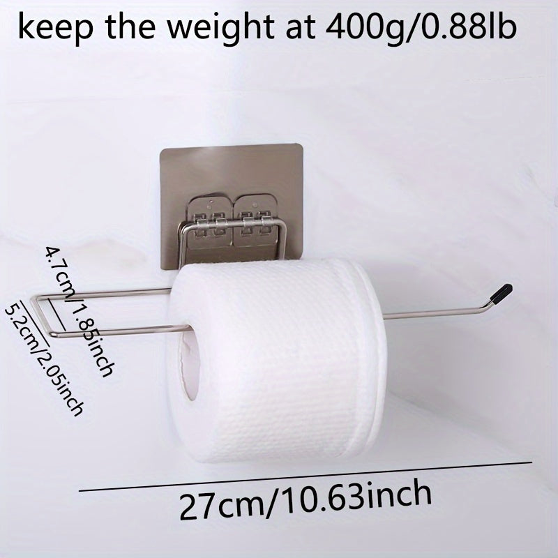 Soporte de papel de cocina de acero inoxidable colgador para baño y sala de estar