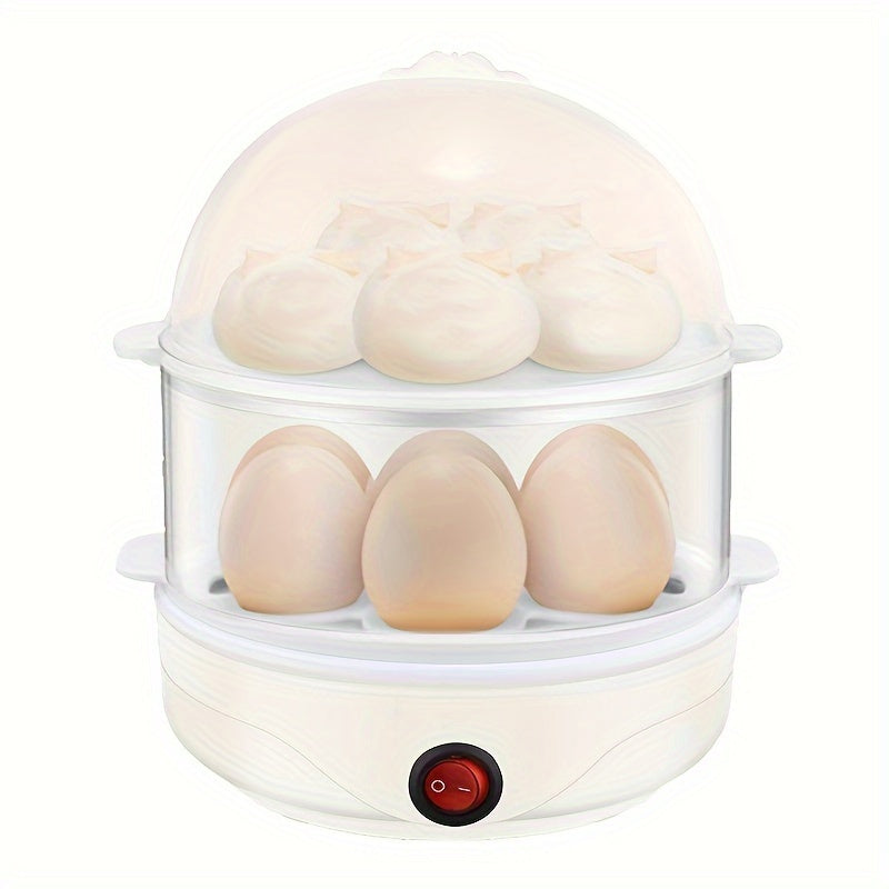 1 dona ko‘p funksiyali elektr tuxum pishirgich - mukammal qaynatilgan tuxumlar uchun bug‘lovchi, tuxum pishiruvchi va omlet tayyorlovchi, Evropa rozetkasi bilan. Mehmonxonalar, restoranlar, oziq-ovqat savdo stallari va yuk mashinalari uchun ideal.