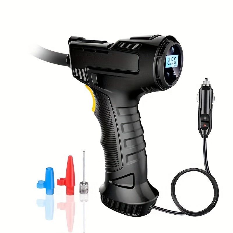Portable Car Air Pump Electric Tire Inflator Wired Compact Universal