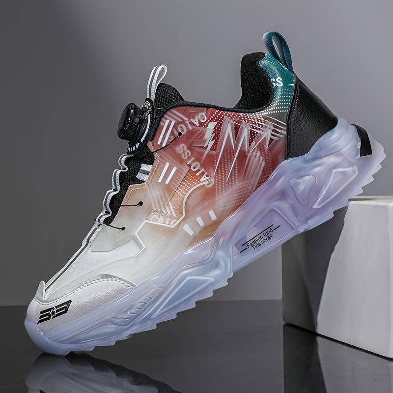 Fashion Sneakers for Men Women Lace-Up Round Toe EVA TPU Sole Casual Street Style