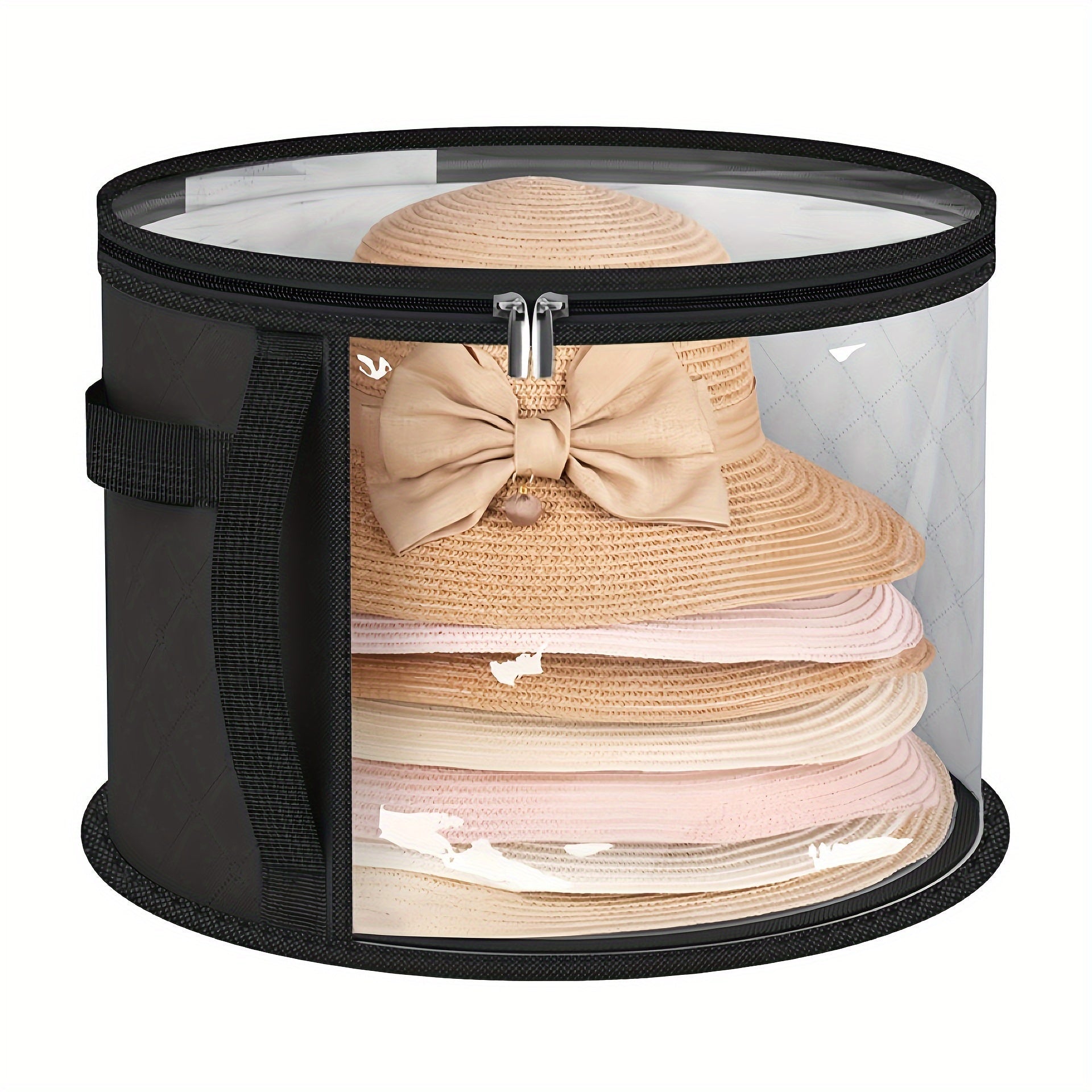 Hat Storage Bag for Beach and Round Brim Hats Stackable Deformation Prevention