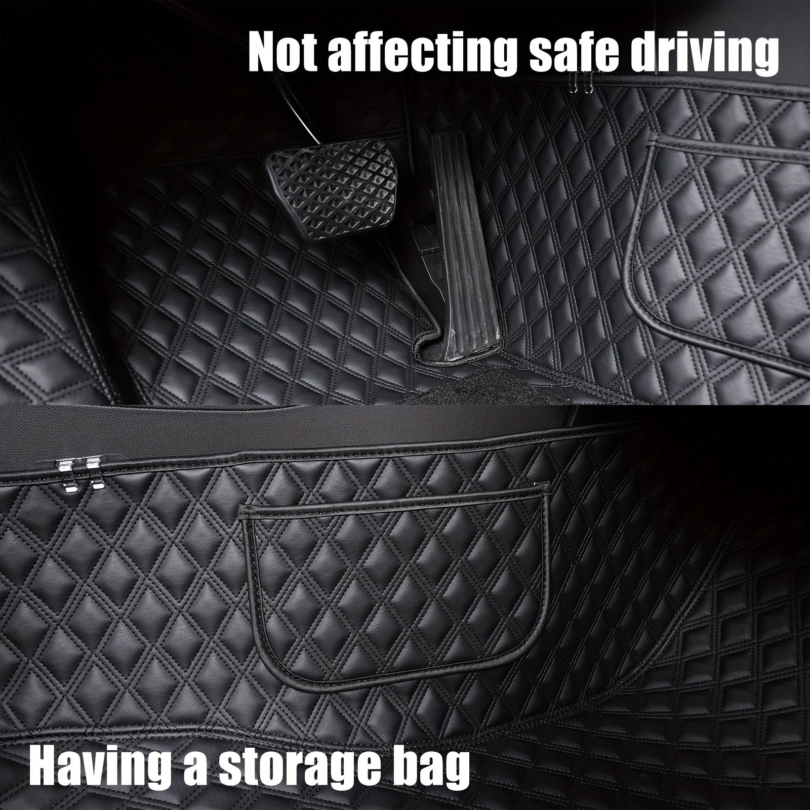 Full Coverage Anti-Slip Car Floor Mats for Sedan 2014-2023 Durable Material