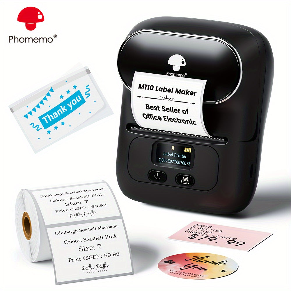 Wireless Thermal Label Printer for Business Office Use 40x30mm Labels