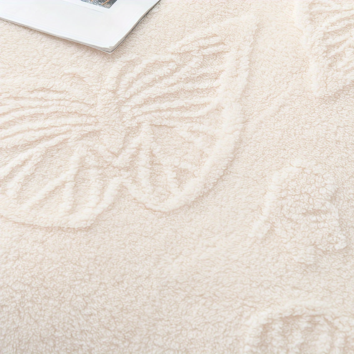 Coral Fleece Butterfly Throw Blanket for Sofa Bed Car Cozy Comfort with Matching Pillow