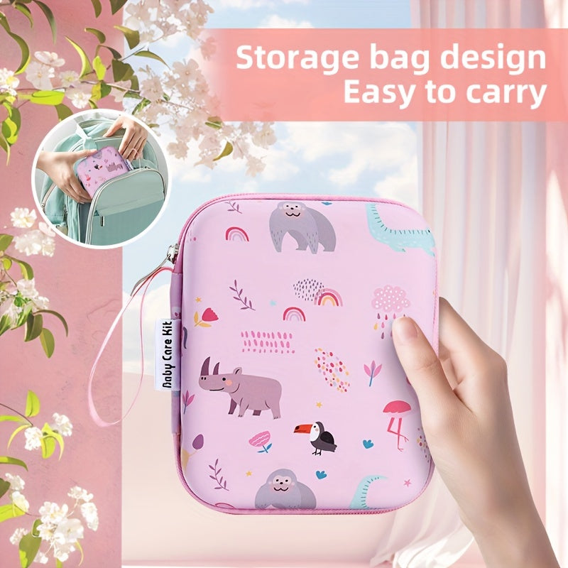 Kids' 14-Piece Grooming and Health Care Kit for Boys and Girls Pink or Blue