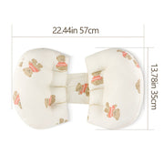 Qulay U-shakli homiladorlik yostiqchasi, sozlanadigan yon yotish qo'llab-quvvatlashi va 30° qiyalik dizayni, qorin va orqa qulayligi uchun polyester tolalaridan tayyorlangan