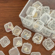 20 Small Plastic Jewelry Storage Boxes with Lids for Beads Sewing Crafts