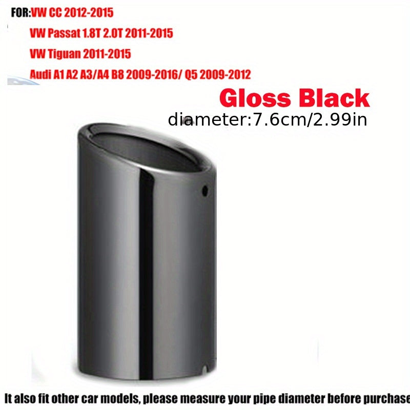 Универсальный 76мм накладка на выхлопную трубу автомобиля стильное покрытие для седана и внедорожника