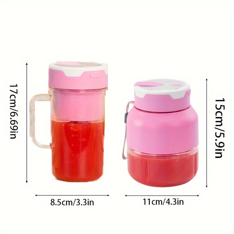 Rechargeable Compact Juicer Cup with USB Charging and 1300mAh Battery for Home and On-the-Go