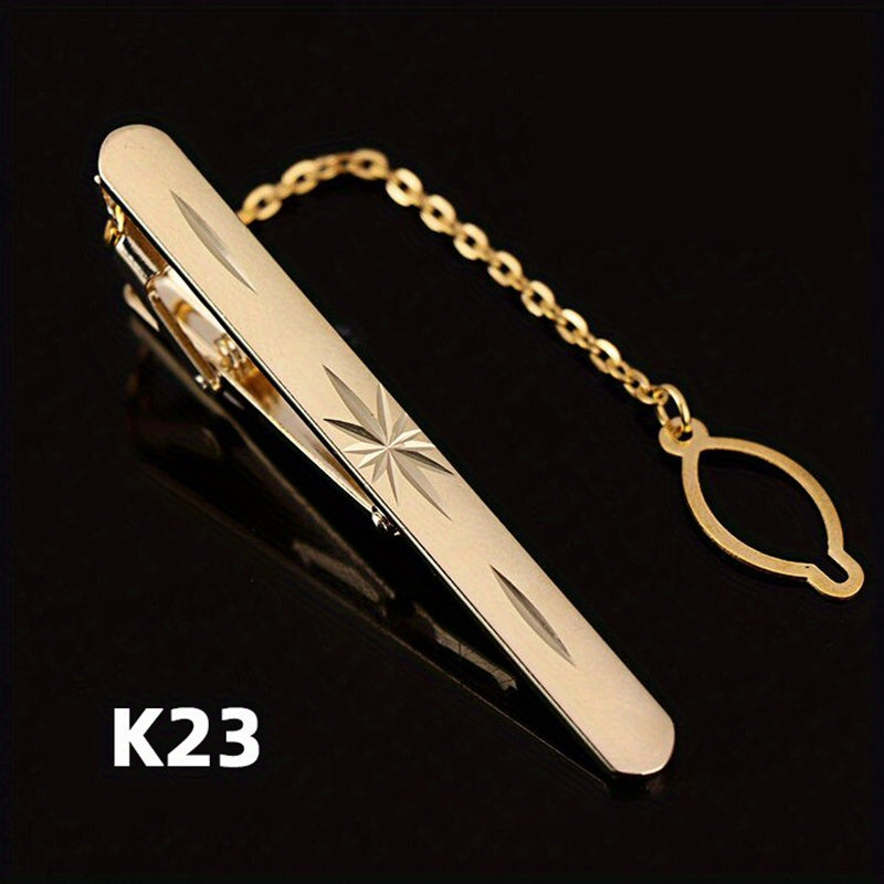 Men's Tie Bar Clip for Business and Weddings Stainless Steel Slim Tie Pin