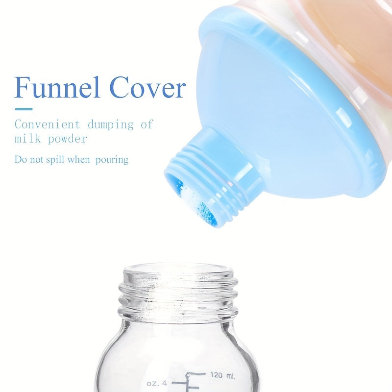 Portable Milk Powder Container with Divided Compartments for Travel and Home Use