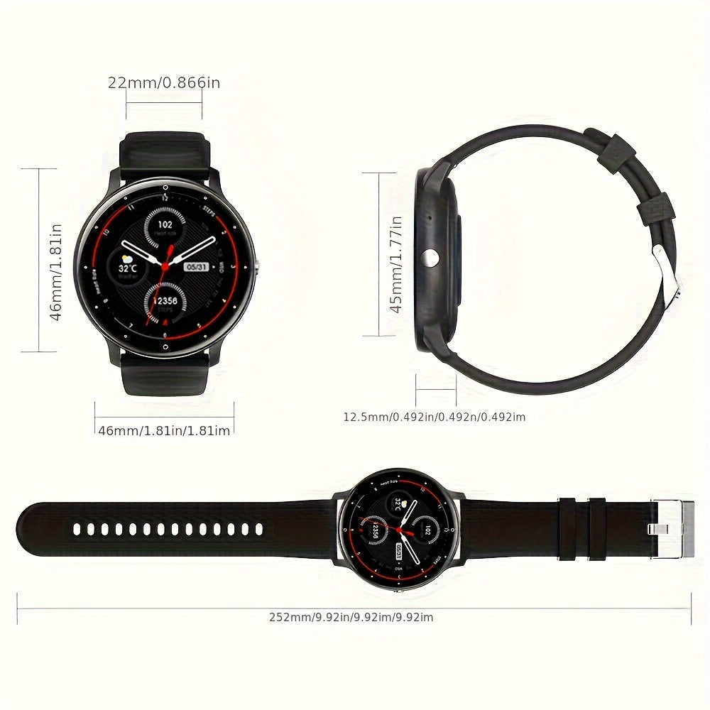 Smart Watch for Men and Women 3.53cm Full Touch Screen 100+ Sports Modes Fitness Health Tracking