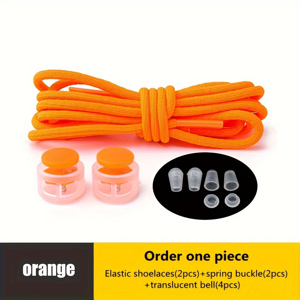 Adult Spandex Elastic Shoelaces Lazy Tie-Free Sneakers 100cm