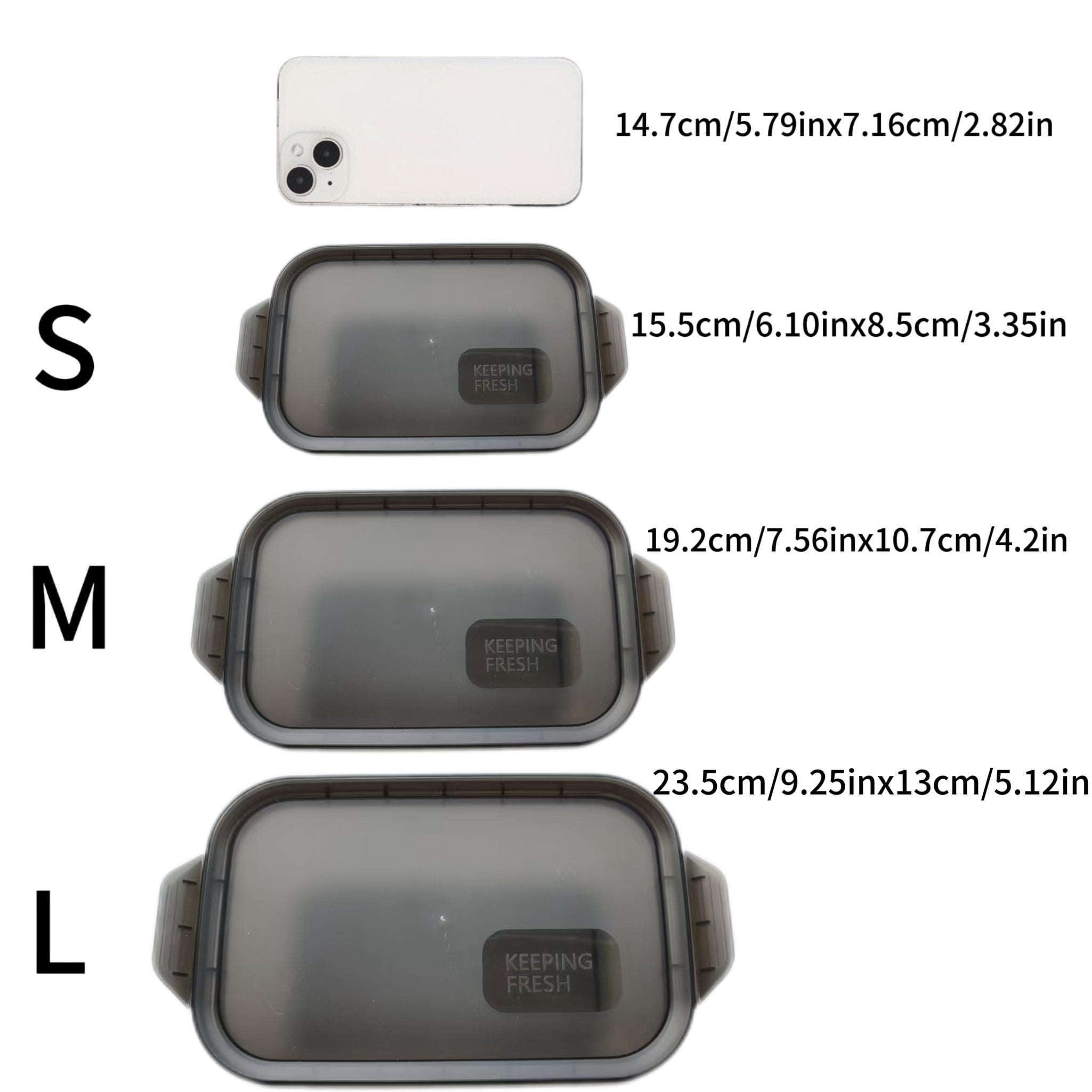 3 ta mikroto'lqinli xavfsiz plastik oziq-ovqat saqlash idishlari to'plami - ko'p maqsadli, xavfsiz klipli qopqoq, kvadrat dizayn, muzlatgich va mikroto'lqinli pechda foydalanish uchun xavfsiz, qulay oziq-ovqat saqlash uchun.