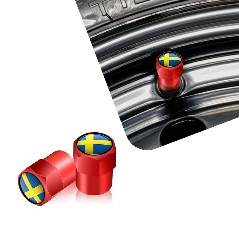 4Pcs Metal Tire Valve Caps Car Wheel Stem Covers for Vehicle Styling