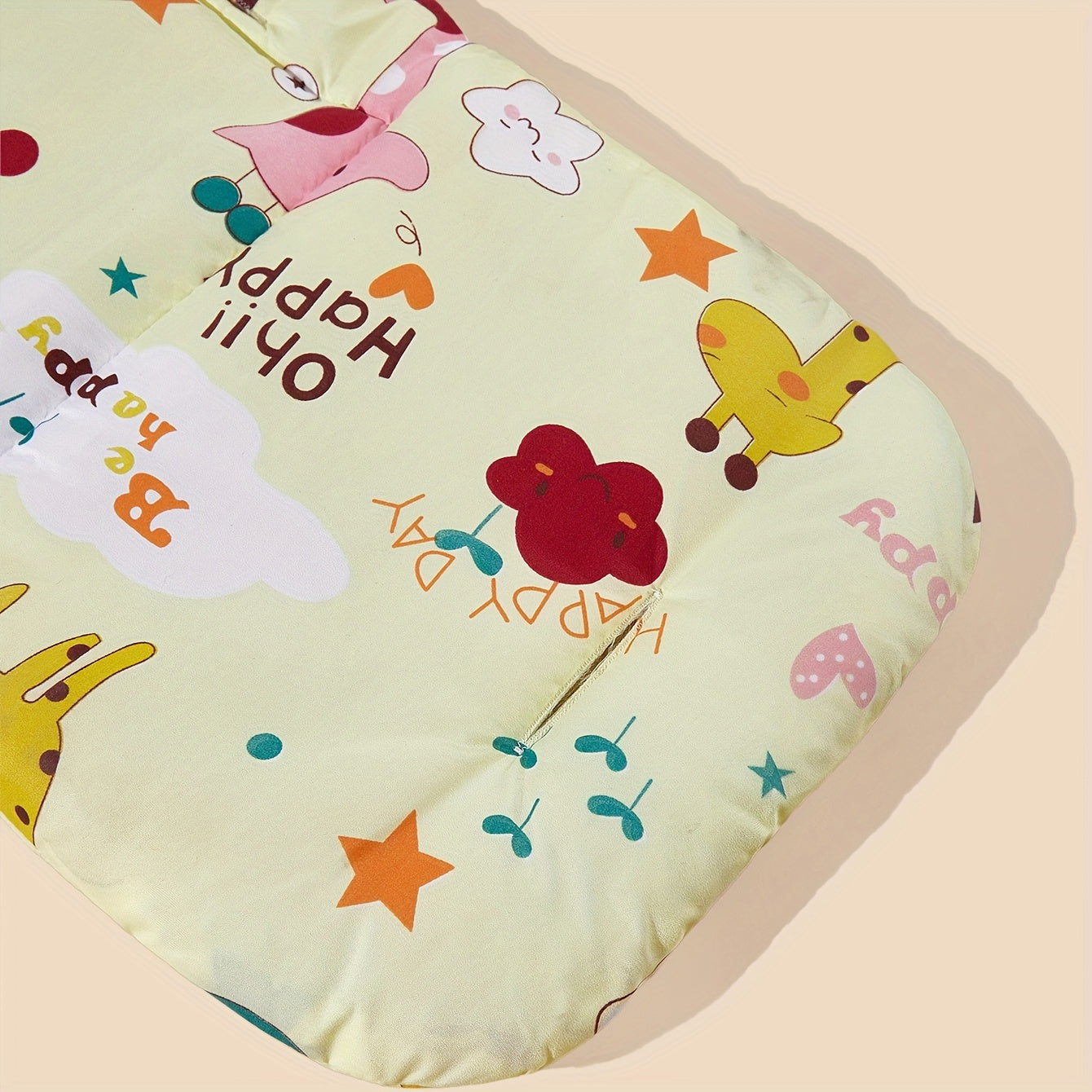 Baby Stroller Seat Cushion and High Chair Pad, Vibrant Color, Soft Fabric