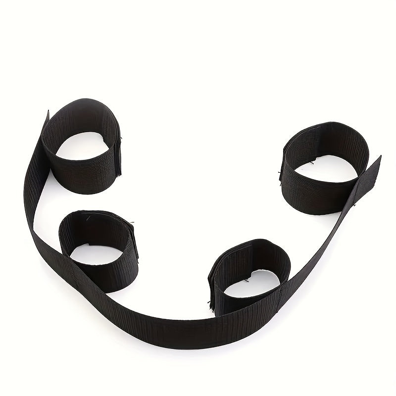 Adult BDSM Handcuffs Set with Rope Straps and Ankle Cuffs