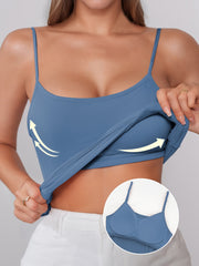 Women's Seamless Padded Vest Top and Breathable Cami for Lingerie