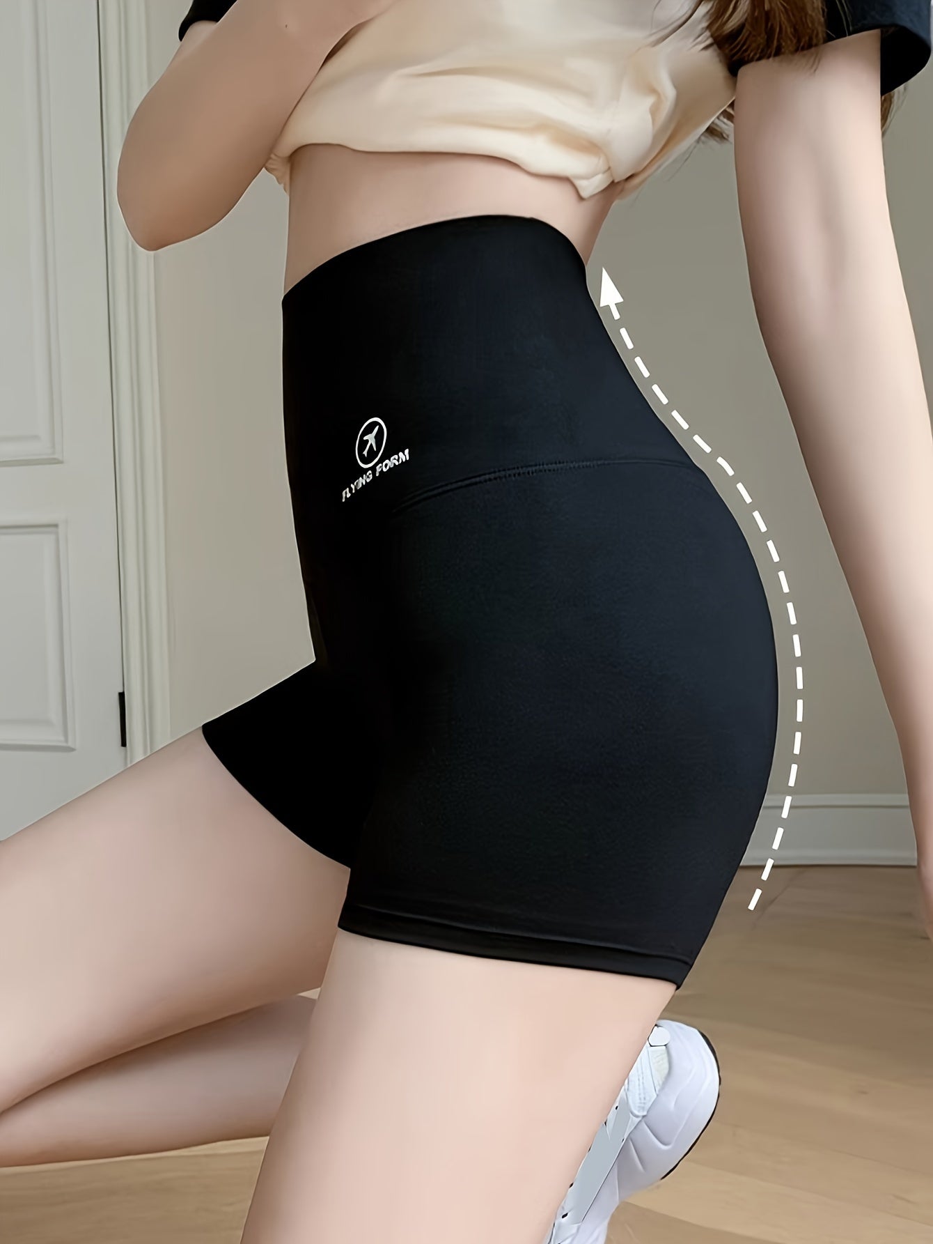 Women Shaping Pants Thin Summer Style Abdomen-Lifting Glute Support Anti-Slip Traceless Shorts 2 Pack