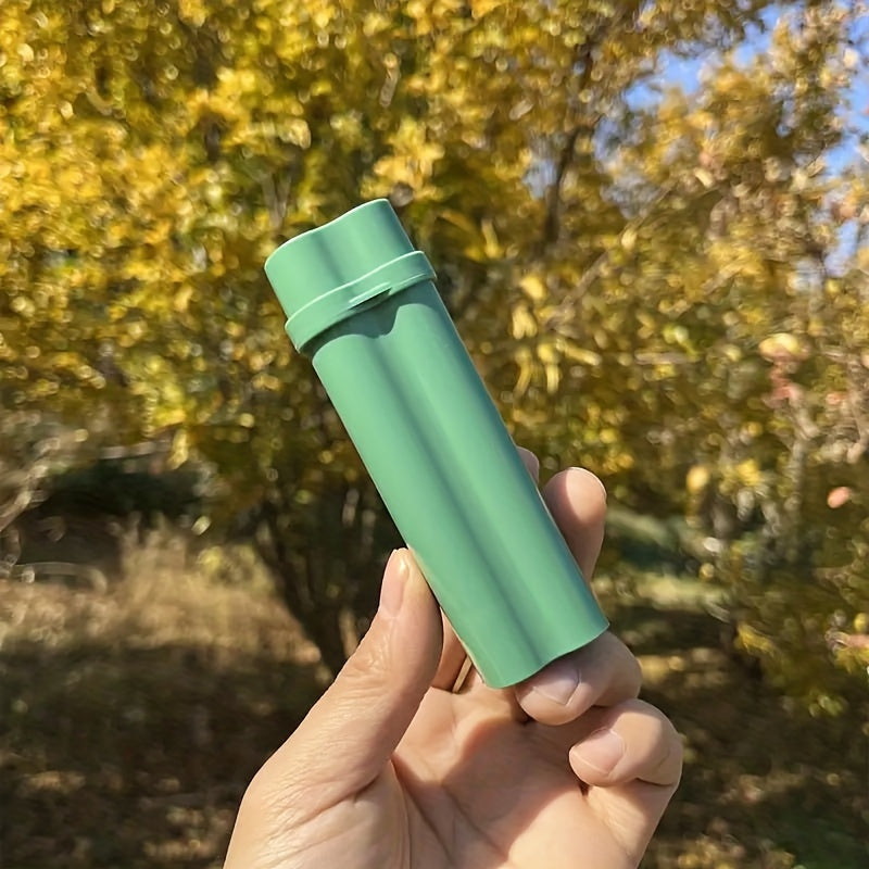 Unisex Metal Cigarette Case with Fire Starter Dual Compartments Random Color