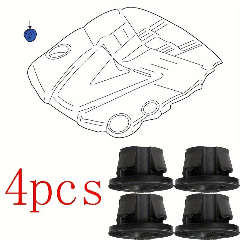 4pcs Rubber Engine Cover Grommets for Car Repair Replacement