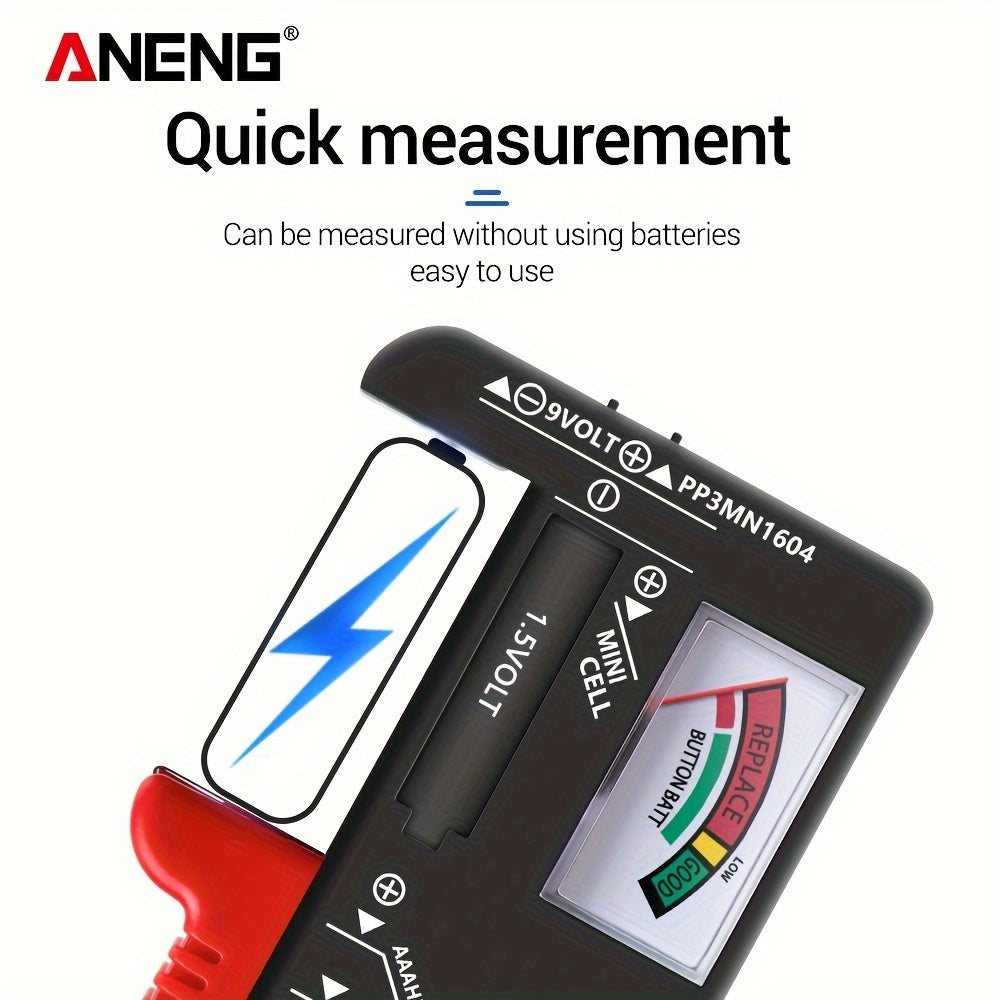 Digital Battery Tester for AA AAA C D 9V Batteries with Digital Display