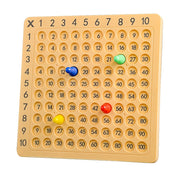 Educational Multiplication Table Toy Game for Kids Ages 3+ Yellow Plastic Educational Toy