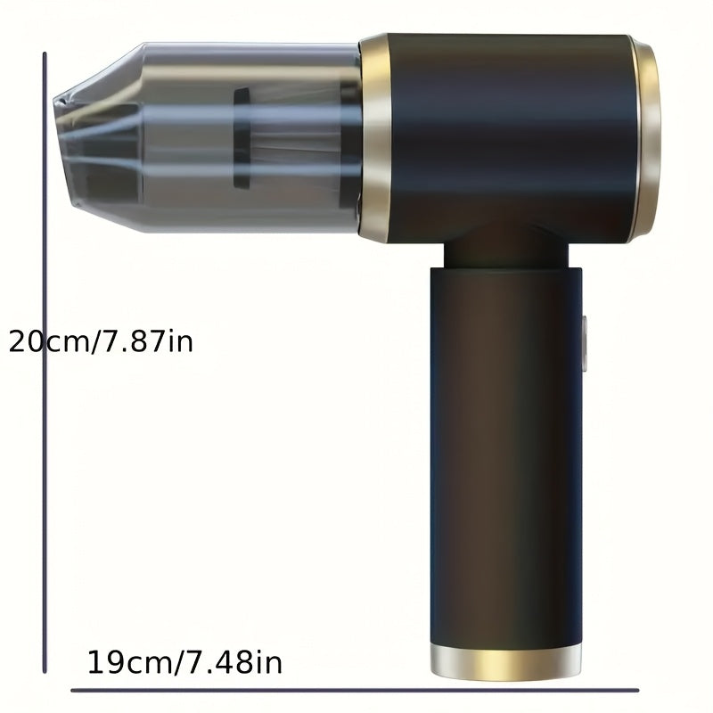 Avtomobil, uy, ofis uchun portativ qo‘l bilan ishlovchi changyutgich, ikki tomonlama 2000mAh batareyalar bilan