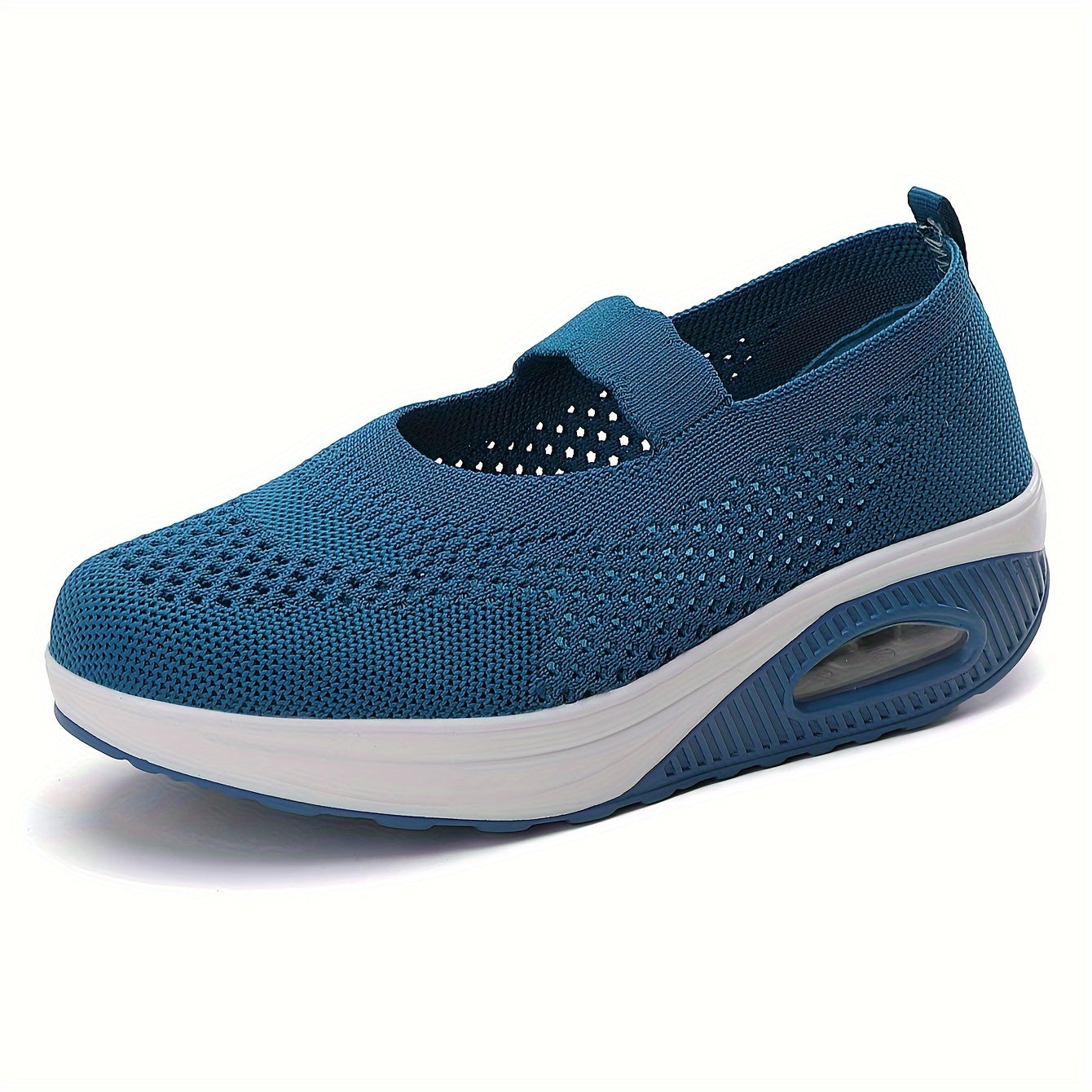 Ayollar uchun nafas oladigan tarmoq tikanli oddiy havo yostiqli sport poyabzal