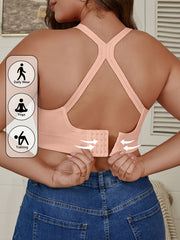 Plus Size Sports Bra Set Seamless Breathable High Support for Yoga and Running