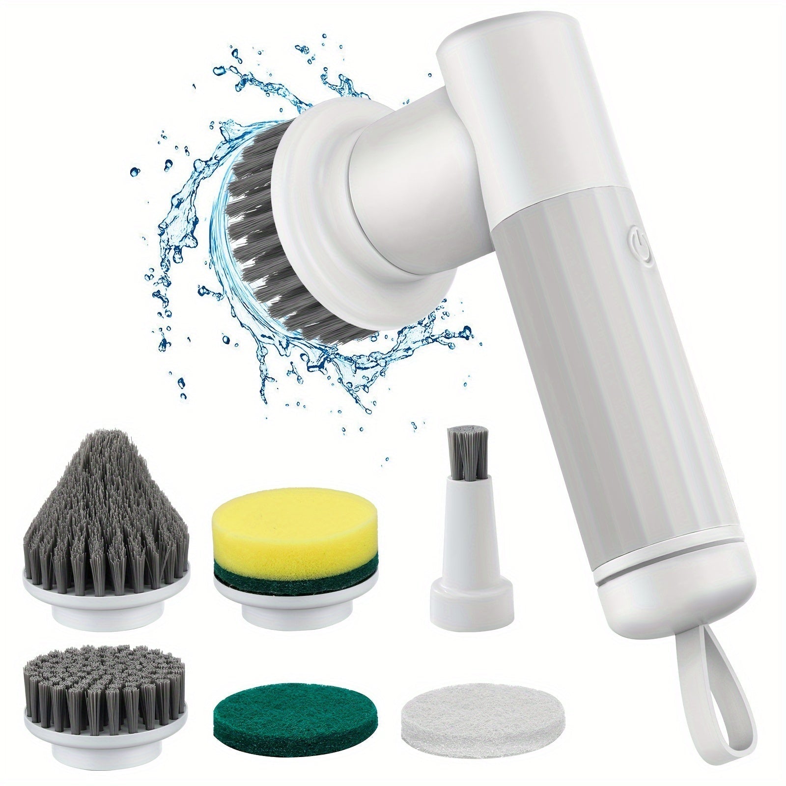 Electric Silicone Scrubber Brush for Kitchen Bathroom Tiles USB Powered Durable