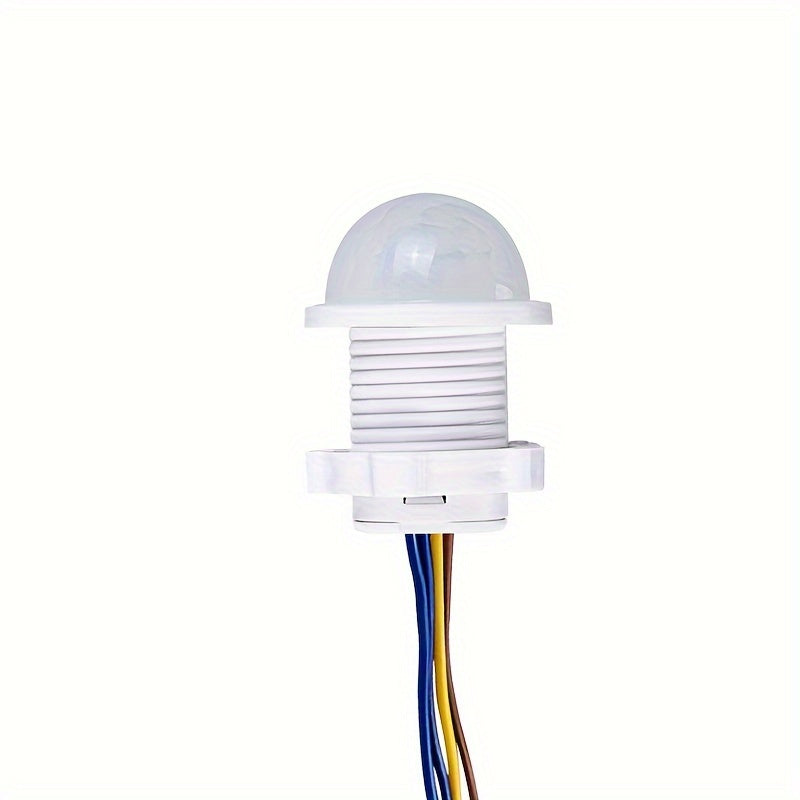 White PIR Motion Sensor 110° Range for Automatic Lighting in Home and Industrial Use