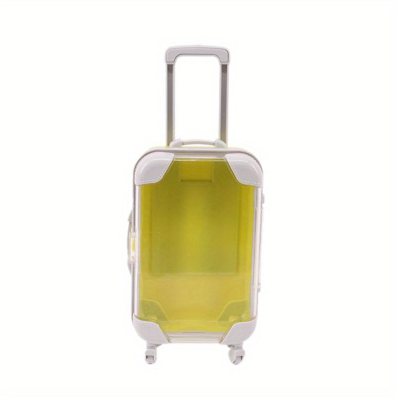 Мини-ящик для украшений на колесиках с большой вместимостью для безделушек и косметики