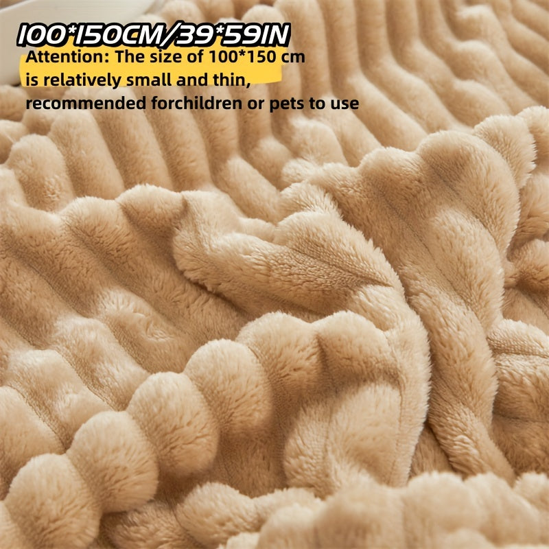 Manta de felpa ultra suave amarilla para sofá, cama y viaje, comodidad acogedora