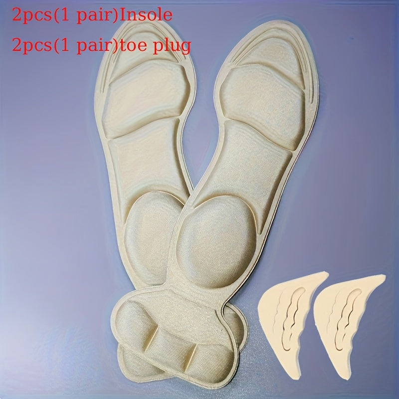 Women's Breathable Foam Insoles with Heel Support for High Heels and Flats