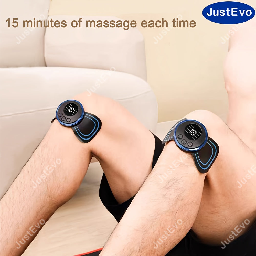 JustEvo portativ mini massaj yamoqi, to'liq tana mushaklari va fasiyalarini bo'shatuvchi USB orqali zaryadlanadigan batareyaga ega, 36V dan kam ishlash voltaji bilan yelka, bo'yin va butun tana massajlari uchun ideal.